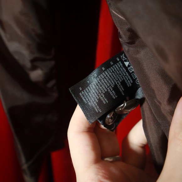 H&M Tweedy Brown Herringbone Blazer w/ Elbow Patch - Picture 6 of 6